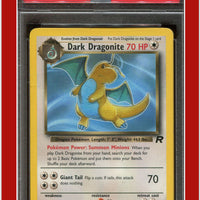 Team Rocket 22 Dark Dragonite PSA 7