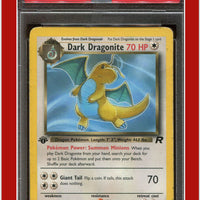 Team Rocket 22 Dark Dragonite 1st Edition PSA 2