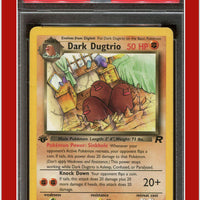 Team Rocket 23 Dark Dugtrio 1st Edition PSA 8