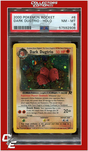 Team Rocket 6 Dark Dugtrio Holo PSA 8