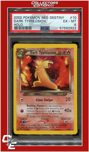 Neo Destiny 10 Dark Typhlosion Holo PSA 6