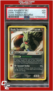 EX Team Rocket Returns 20 Dark Tyranitar PSA 7