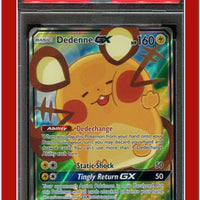 Unbroken Bonds 195a Full Art/Dedenne GX Alternate Art PSA 8