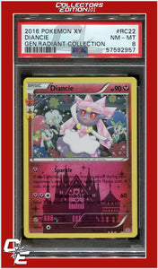 Generations Radiant Collection RC22 Diancie PSA 8