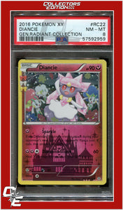 Generations Radiant Collection RC22 Diancie PSA 8