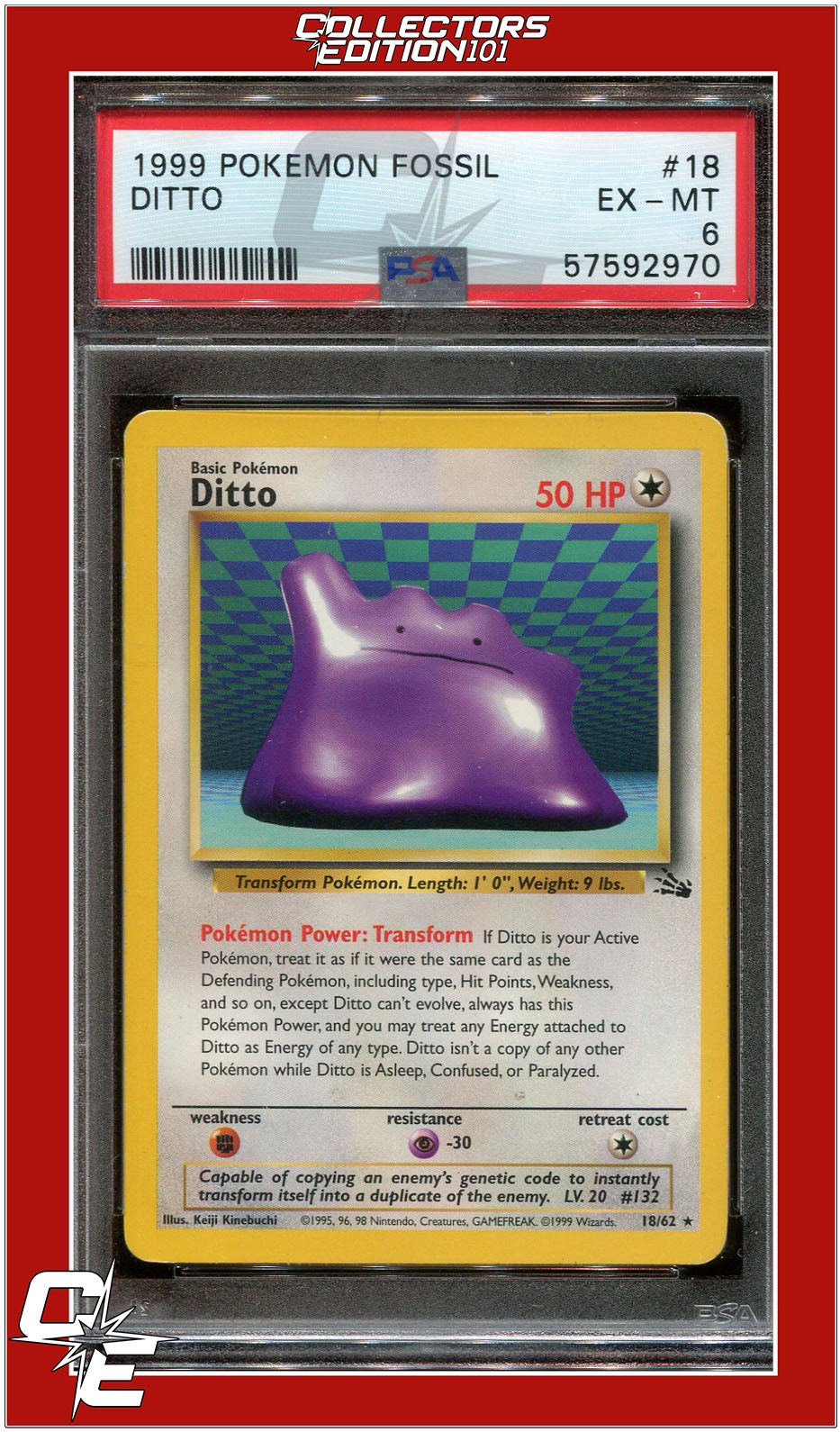 Fossil 18 Ditto PSA 6