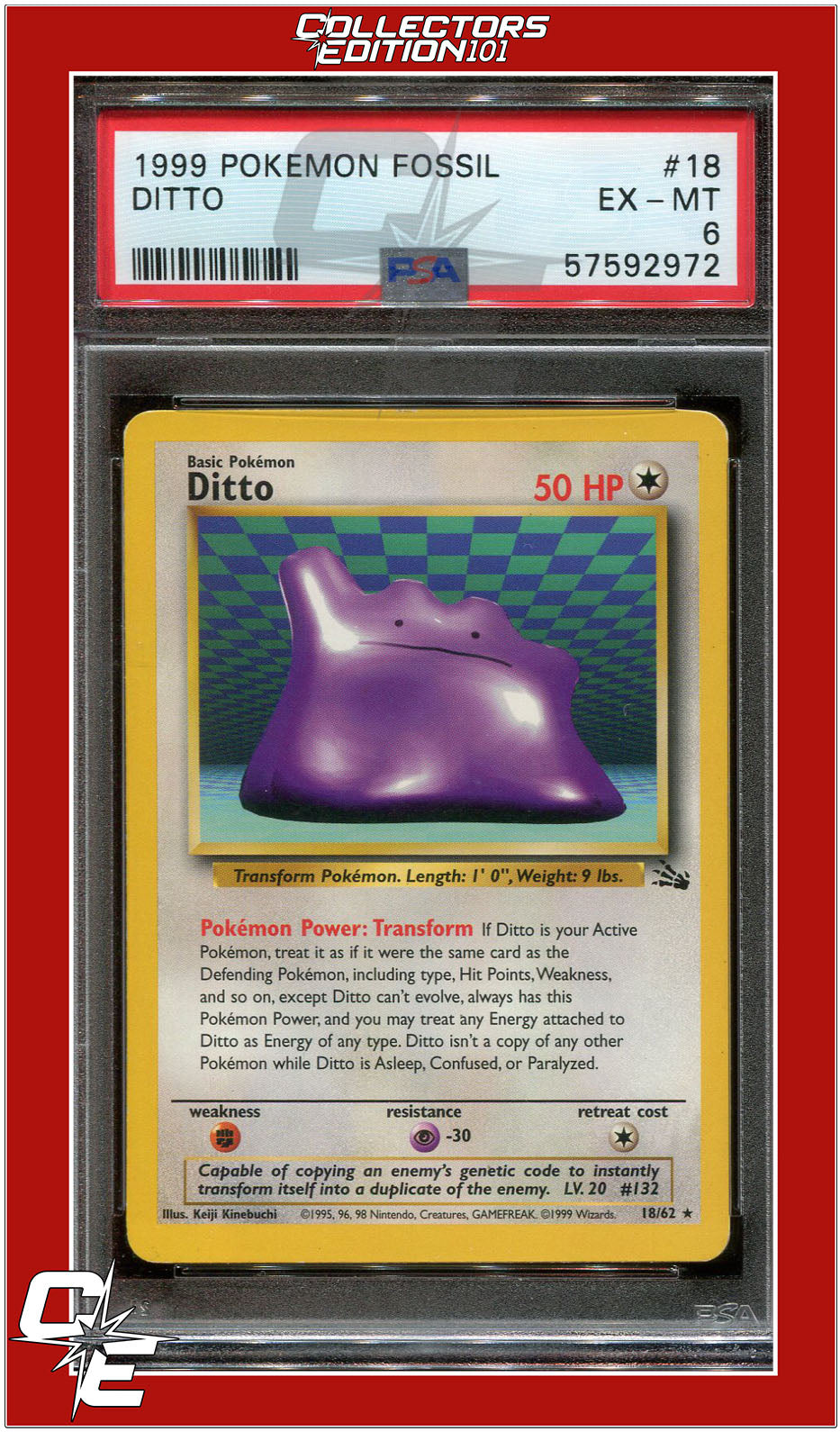 Fossil 18 Ditto PSA 6