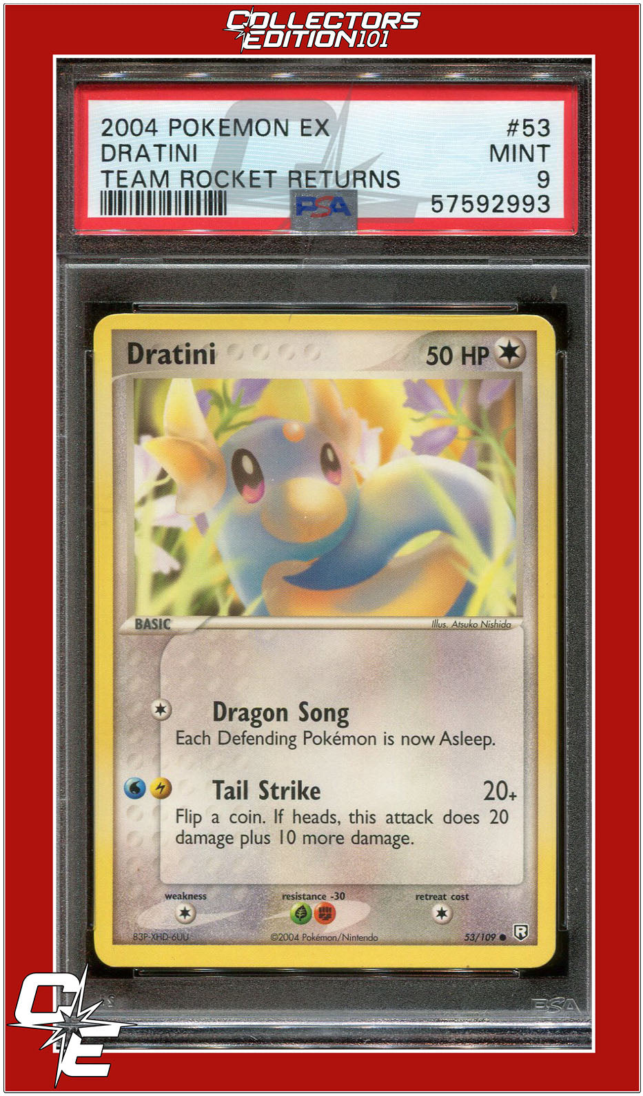 EX Team Rocket Returns 53 Dratini PSA 9