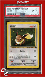 Team Rocket 55 Eevee PSA 6