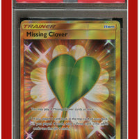 Ultra Prism 168 Full Art Missing Clover Secret PSA 9