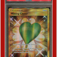 Ultra Prism 168 Full Art Missing Clover Secret PSA 9