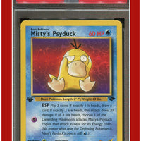 Gym Challenge 90 Misty's Psyduck 1st Edition PSA 10