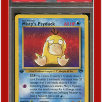 Gym Challenge 90 Misty's Psyduck 1st Edition PSA 9