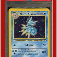 Gym Heroes 9 Misty's Seadra Holo Prerelease PSA 7