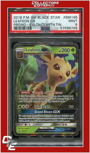 SM Black Star Promo SM146 Leafeon GX PSA 9