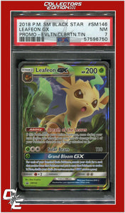 SM Black Star Promo SM146 Leafeon GX PSA 7