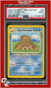 Neo Destiny 26 Light Piloswine 1st Edition PSA 9