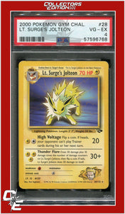 Gym Challenge 28 LT. Surge's Jolteon PSA 4