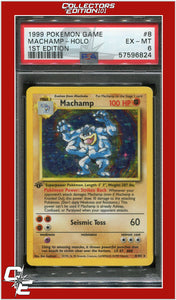 Base Set 8 Machamp Holo 1st Edition PSA 6