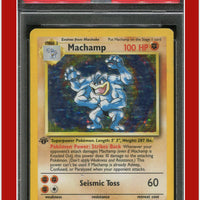 Base Set 8 Machamp Holo 1st Edition PSA 5