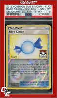 Celestial Storm Rare Candy 142 Reverse Holo League Cup STAFF PSA 8
