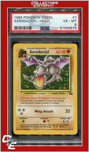 Fossil 1 Aerodactyl Holo PSA 6