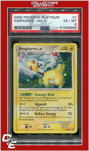 Platinum 1 Ampharos Holo PSA 6