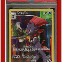 Cosmic Eclipse 238 Full Art Weavile Secret PSA 7