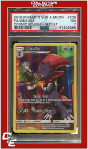 Cosmic Eclipse 238 Full Art Weavile Secret PSA 7