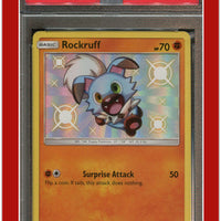 Hidden Fates SV23 Rockruff Holo PSA 10