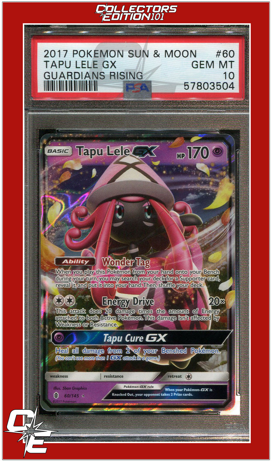 Guardians Rising 60 Tapu Lele GX PSA 10