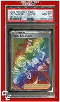 Sword & Shield 210 Full Art Team Yell Grunt Secret PSA 10
