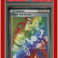 Sword & Shield 210 Full Art Team Yell Grunt Secret PSA 10