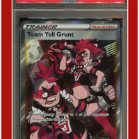 Sword & Shield 202 Full Art Team Yell Grunt PSA 10