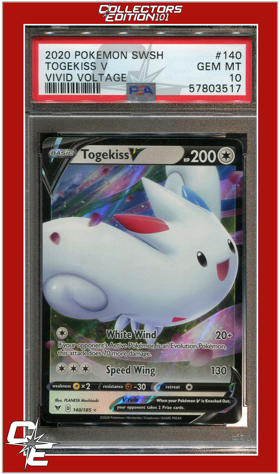 Vivid Voltage 140 Togekiss V PSA 10