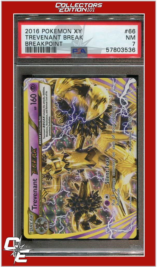 trevenant pokemon card value BREAKpoint 66 Trevenant BREAK PSA 7