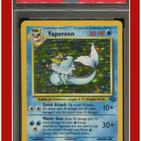 Jungle 12 Vaporeon Holo PSA 6