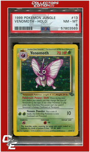 Jungle 13 Venomoth Holo PSA 8