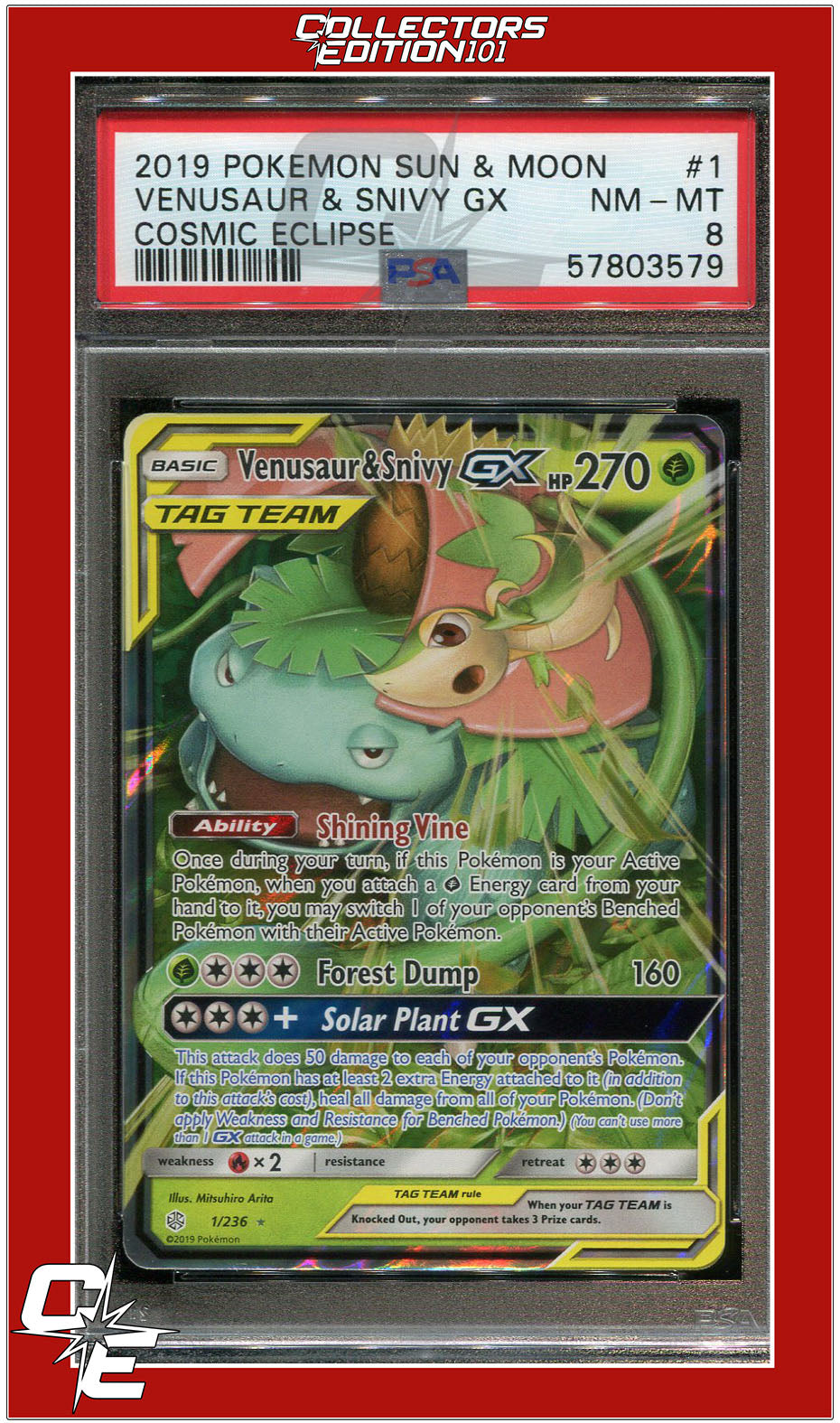 2024 PSA 10 Venusaur & Snivy GX