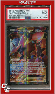 Steam Siege 107 Full Art Volcanion EX PSA 9