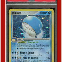 EX Legend Maker 14 Wailord Holo PSA 7