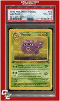 Fossil 45 Weezing 1st Edition PSA 4
