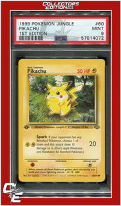 Jungle 60 Pikachu 1st Edition PSA 9