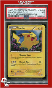 XY Black Star Promo XY89 Pikachu Holo Breakthrough PSA 7