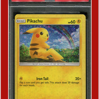 Shining Legends 28 Pikachu Holo Sequin PSA 7