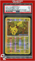 Mysterious Treasures 94 Pikachu Reverse Foil Stamp PSA 5
