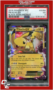 XY Black Star Promo XY84 Pikachu EX PSA 3