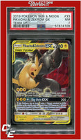 Team Up 33 Pikachu & Zekrom GX PSA 7
