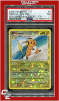 POP Series 9 Raichu 3 Reverse Foil Cracked Ice PSA 7
