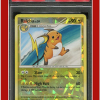 POP Series 9 Raichu 3 Reverse Foil Cracked Ice PSA 7